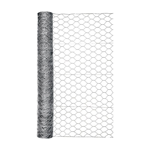 Garden Zone Garden Craft 48 in. H X 50 ft. L Galvanized Steel Poultry Netting 2 in. 184850 - main